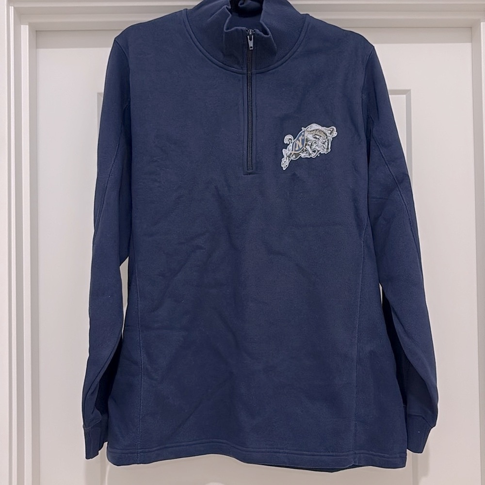 NWOT [Sport-Tek] Naval Academy Navy Midshipmen Quarter-Zip Pullover Women’s XL - Picture 4 of 12